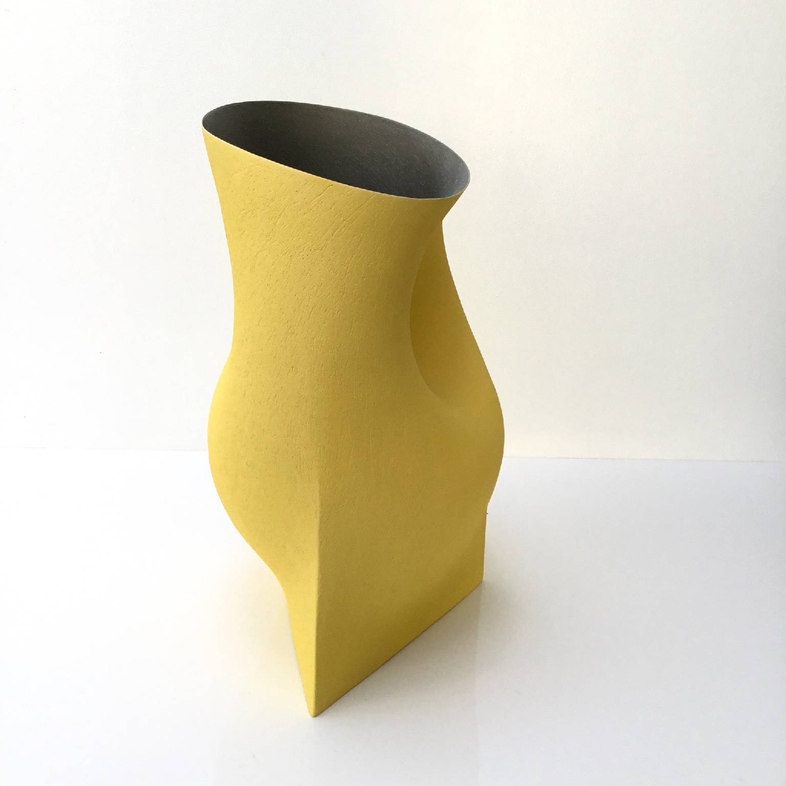 Undulating Yellow Vessel Form 