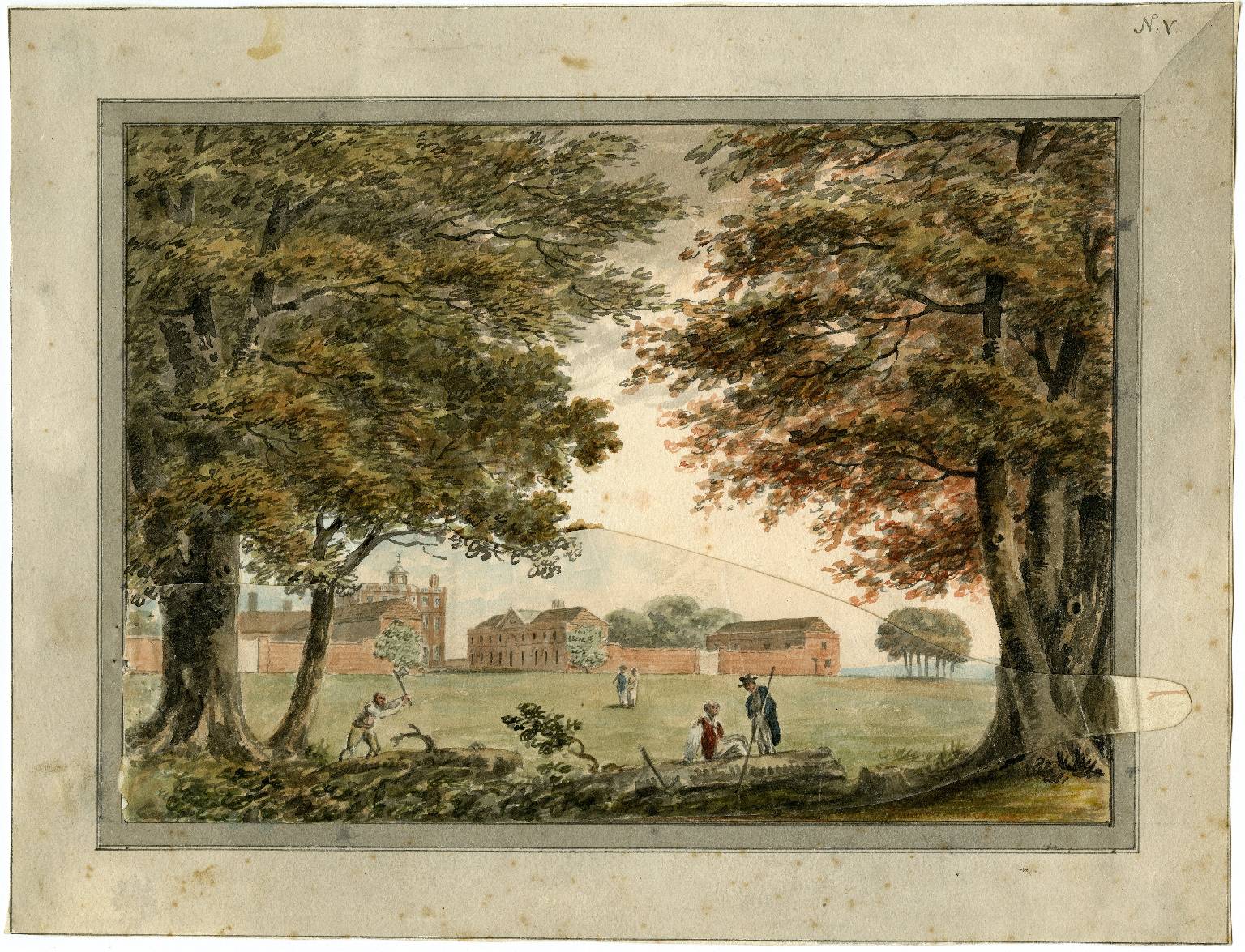 â€˜North-east view of Norman Courtâ€™ 